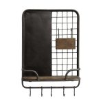 Farringdon Wall Organiser Unit Brown