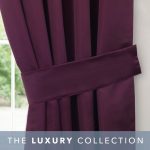 5A Fifth Avenue Venice Plum Tiebacks Plum Purple