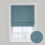 Barkweave Blue Roman Blind Blue