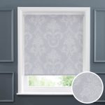 Vintage Blackout Damask Roller Blind Natural