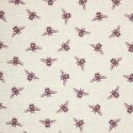 Purple Bees Fabric Purple
