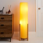 Elements Bjorn Ochre Floor Lamp Ochre
