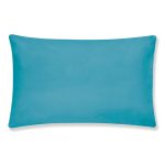 Easycare Plain Dye Vivid Blue Housewife Pillowcase Pair Midnight (Blue)
