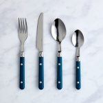 Essentials Teal Handle 20 Piece Cutlery Set Teal