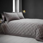 Valentina Velvet Silver Bedspread Silver
