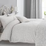 Etienne Stone Jacquard Duvet Cover and Pillowcase Set Stone (grey)