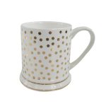 Gold Metallic Spot Mug Gold