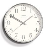 Jones Penny Chrome Wall Clock Chrome