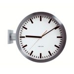Karlson Double Sided Station Wall Clock Silver