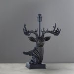 Masdar Bronze Stag Table Lamp Base Bronze