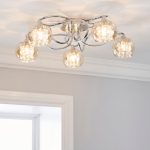 Seychelles Chrome 5 Light Ceiling Fitting Chrome