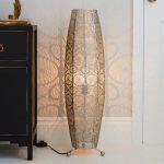 Manila Moroccan Floor Lamp Chrome