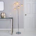 Seychelles Chrome 5 Light Floor Lamp Chrome