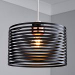 Kiel Black Banded Pendant Fitting Black
