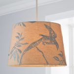 Songbird Duck Egg Embroidered Shade Duck Egg Blue