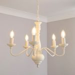 Alosno White Wash 5 Light Ceiling Fitting White