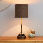 Feltham Bronze Mouse Table Lamp Bronze
