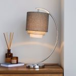 Eclipse Grey 3 Tier Table Lamp Grey