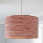 Lulu Large Pink Crushed Velvet Shade Dusty Pink