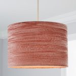 Lulu Small Pink Crushed Velvet Light Shade Dusty Pink