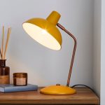 Elements Leiden Ochre Desk Lamp Ochre