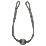 Platinum Ball Rope Tieback Platinum