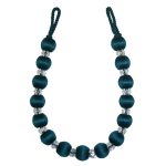 Opulence Teal Crystal Tieback Teal (Blue)