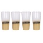 5A Fifth Avenue Pack of 4 Gold Ombre Highball Glasses Gold