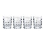 5A Fifth Avenue Pack of 4 Crystal Water Glasses Clear
