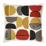 Elements Alton Crewel Cushion Multi Coloured