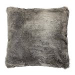 Verbier Grey Faux Fur Cushion Grey