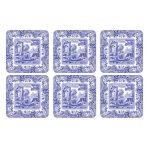 Spode Set of 6 Blue Italian Coasters Blue
