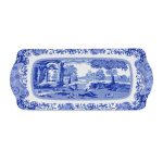 Spode Blue Italian Sandwich Tray Blue