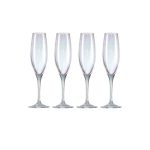 Pack of 4 Lustre Champagne Flutes Clear