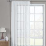 Olivia White Slot Top Single Voile Panel White