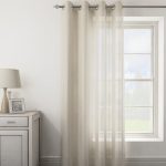 Brancaster Natural Eyelet Voile Panel Natural