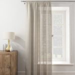 Chloe Natural Slot Top Single Voile Panel Natural
