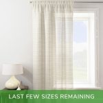Lucerne Cream Tape Top Single Voile Panel Cream