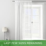 Vision White Tape Top Single Voile Panel White