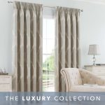 Camilla Damask Duck Egg Pencil Pleat Curtains Duck Egg (Green)