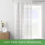 Barcelona White Tape Top Single Voile Panel White