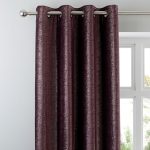 Broadway Plum Eyelet Curtains Plum Purple