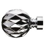 Mix and Match Chrome Dia. 28mm Deco Ball Finials Chrome
