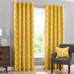 Seville Yellow Eyelet Curtains Yellow