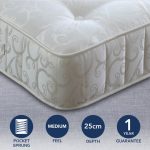 1000 Pocket Sprung Mattress White