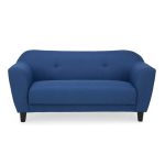 Cassie 2 Seater Fabric Sofa Blue