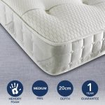 Matrah Memory Coil Mattress White