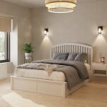 Madrid White Ottoman Bedstead White