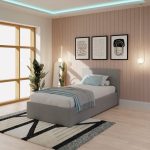 Side Lift Ottoman Bedstead Grey