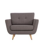 Isabella Fabric Armchair – Grey Grey
